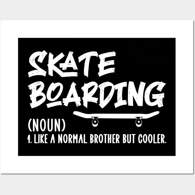 Skateboarding sport but cooler Wall Art by Jabinga